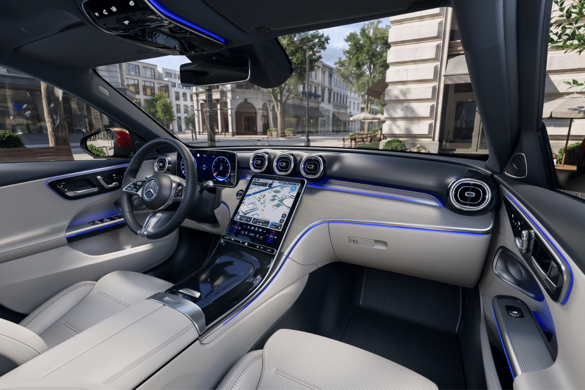Mercedes Classe C restylée vue du volant