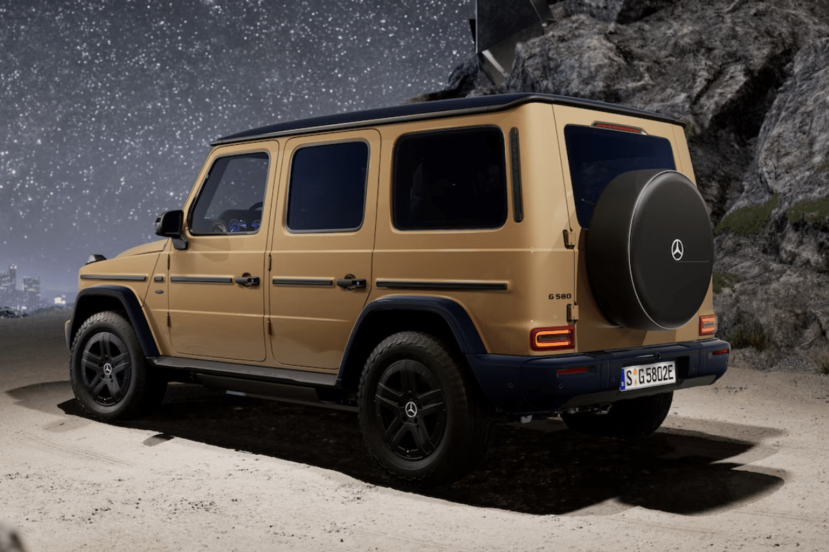Mercedes Classe G électrique vue arrière