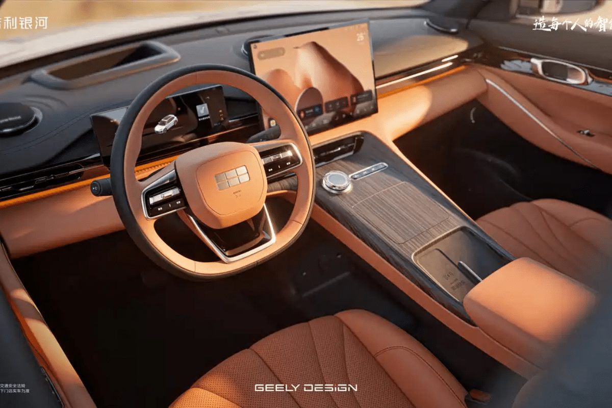 Geely EX5 design intérieur