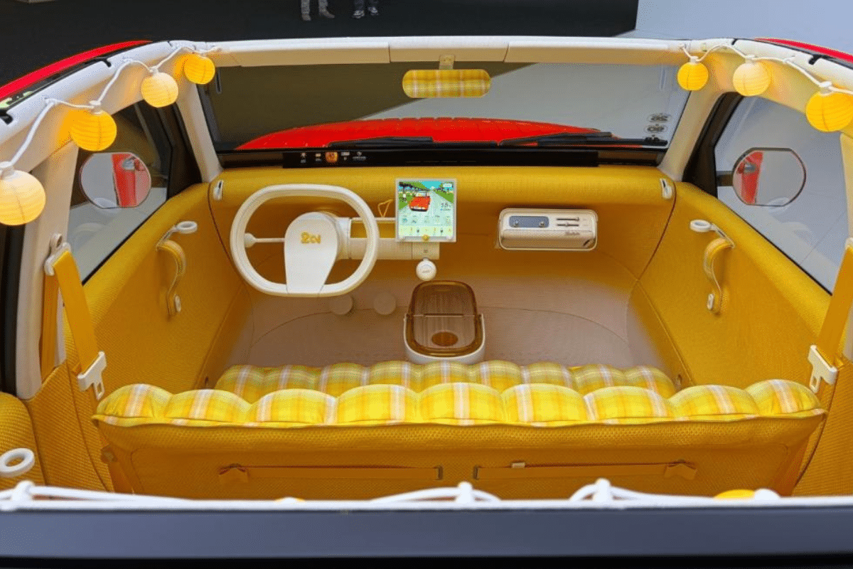 Citroën 2CV électrique vue intérieure