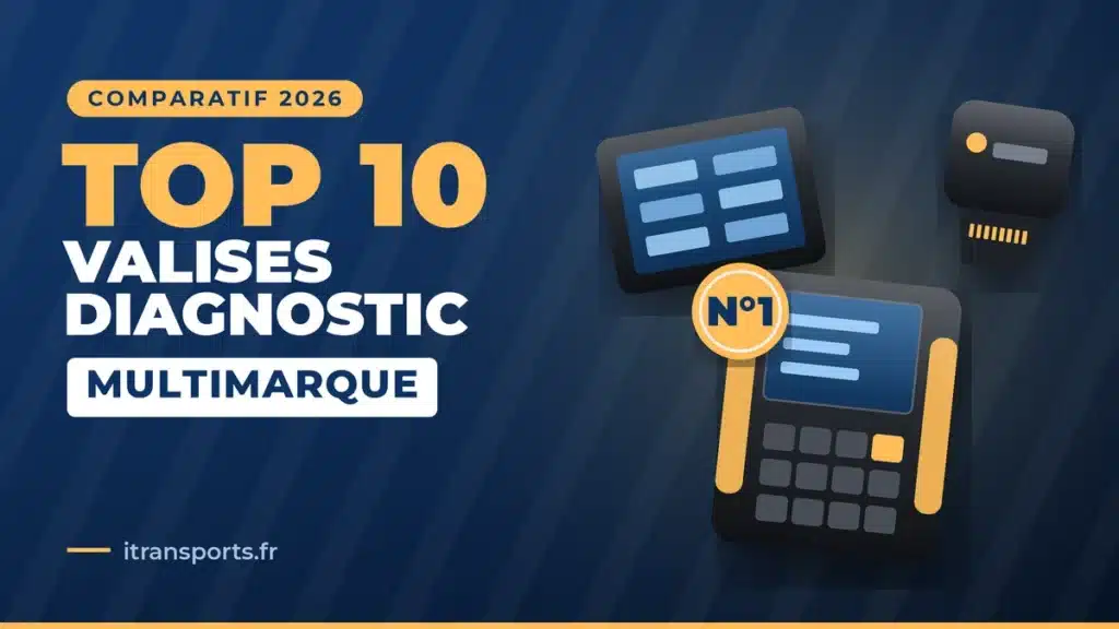 Comparatif 2026 des meilleures valises de diagnostic auto multimarque, trois appareils côte à côte